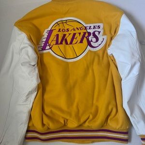 LAKERS reversible letterman jacket